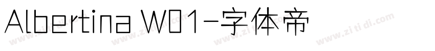 Albertina W01字体转换